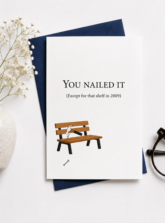 You Nailed It Father's Day Card | Funny Card for Dad