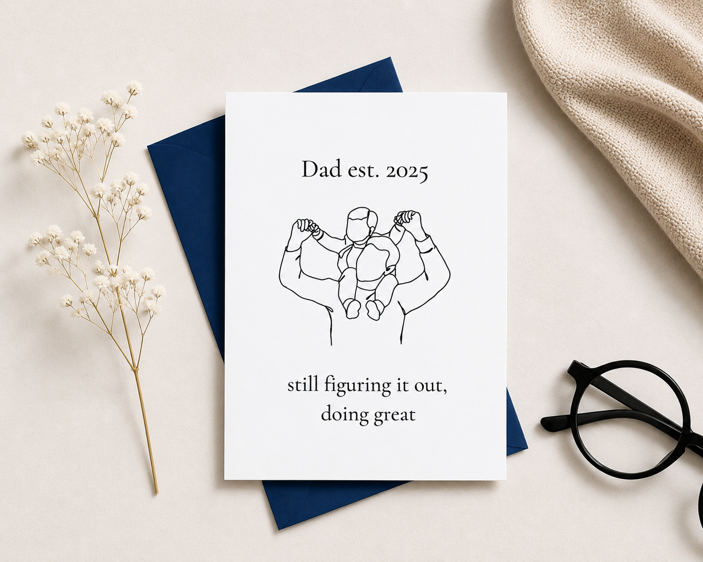 Dad Est. 2025 | Father's Day Card