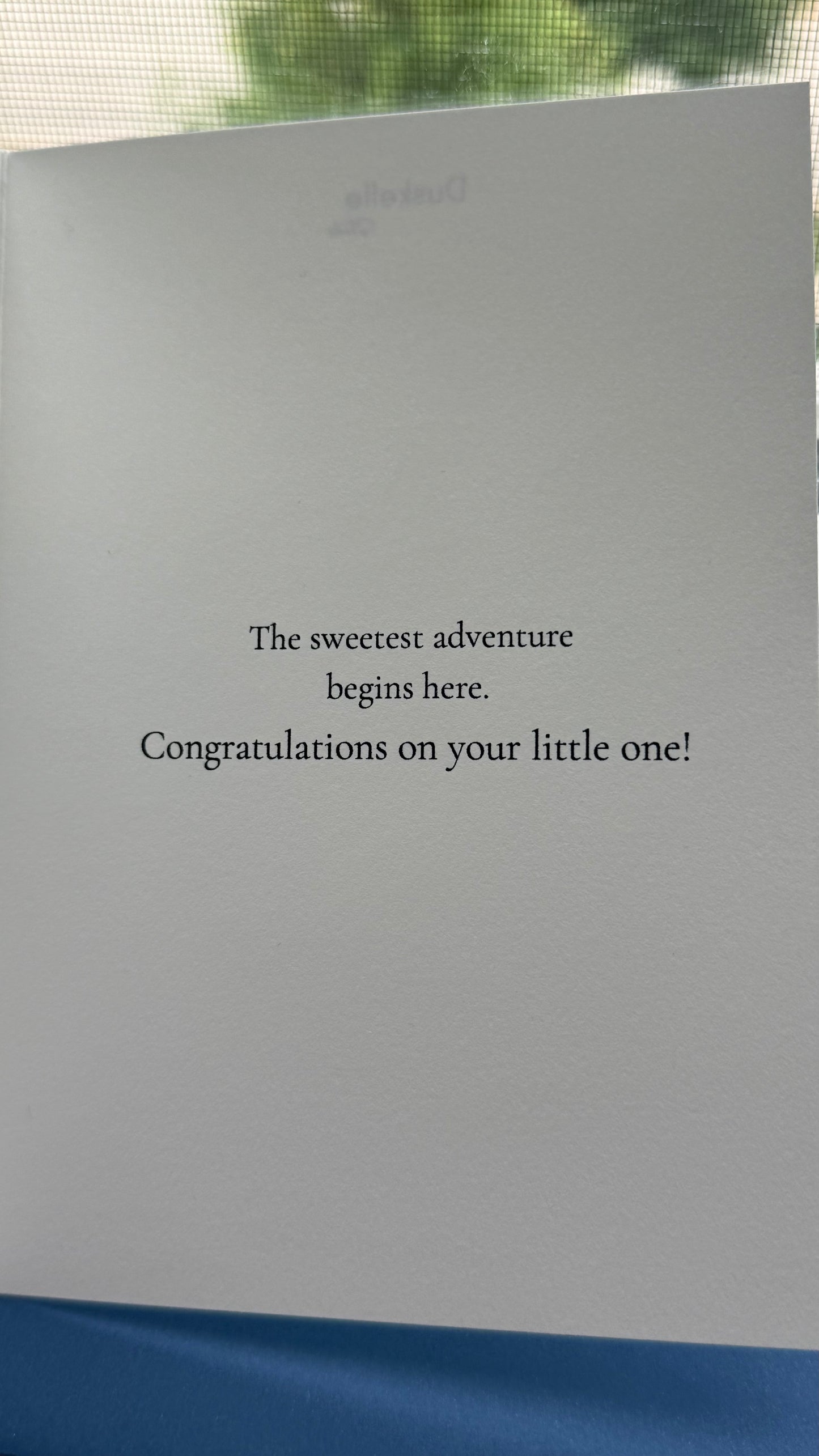 New Baby Card with Felt Detail | Baby Shower Card | Gender Neutral Newborn Congratulations